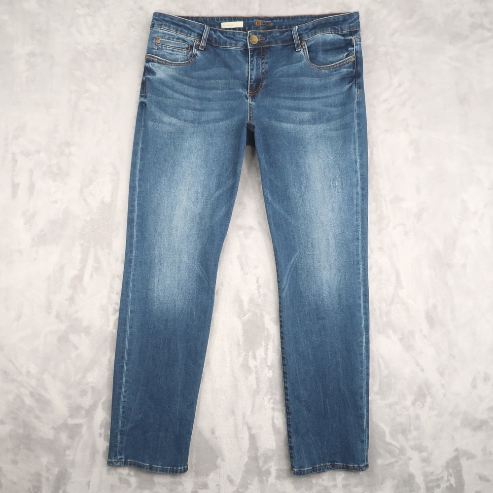 Kut from the Kloth Jeans Womens 14 Fit 36x31.5 Blue Boyfriend SP094MF3 Relaxed